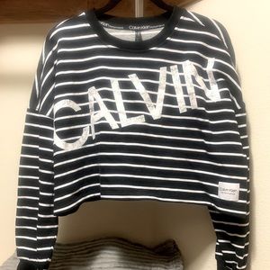 NWT! Calvin Klein Performance Cropped Sweater!